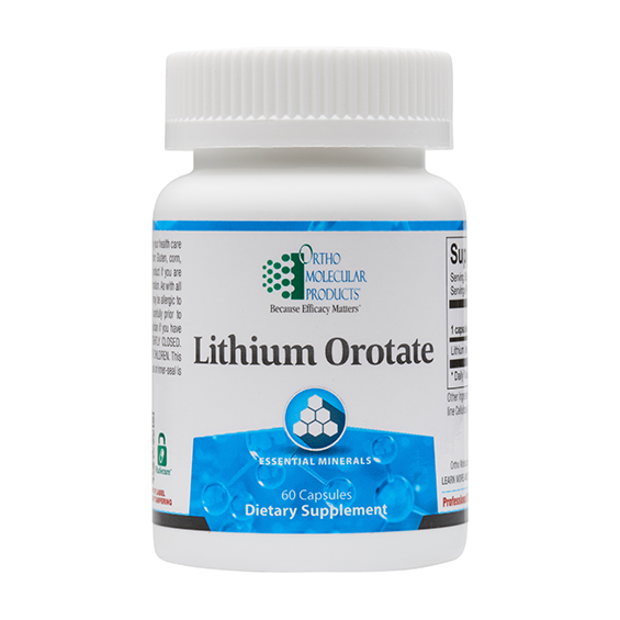 Lithium Orotate 10mg 60 Capsules - Natural Mood Support Supplement for Stress Relief & Emotional Balance - Perfect for Daily Wellness Routine