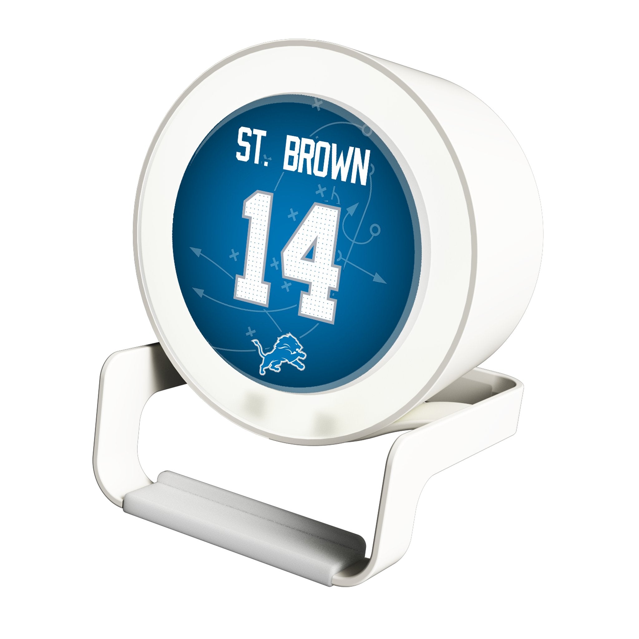 Amon Ra St. Brown Detroit Lions Night Light with Wireless Charger & Bluetooth Speaker - Perfect for Bedside, Office, and Game Room Decor