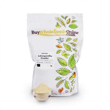 Organic Ashwagandha Powder 1kg (2.2lb) - USDA Certified Whole Foods Supplement for Stress Relief & Energy Boost - Perfect for Smoothies, Tea & Wellness Routines