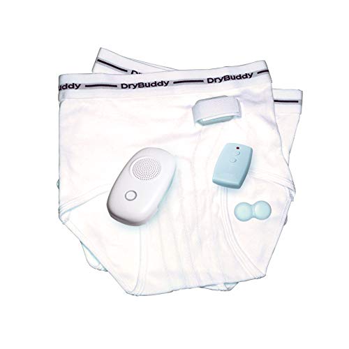 DryBuddyFLEX 3 Wireless Bedwetting Alarm with Magnetic Sensor & Remote - Includes 2 Wetness-Sensing Briefs (28-30