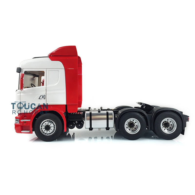 1/14 Scale LESU RC 6x6 Metal Chassis Tractor Truck Model - DIY Off-Road Simulation Vehicle with Painted Cabin, Lock Differential & Servo Motor - Perfect for Hobbyists and RC Enthusiasts (Ideal for Crawling, Trail Adventures & Collection Display)
