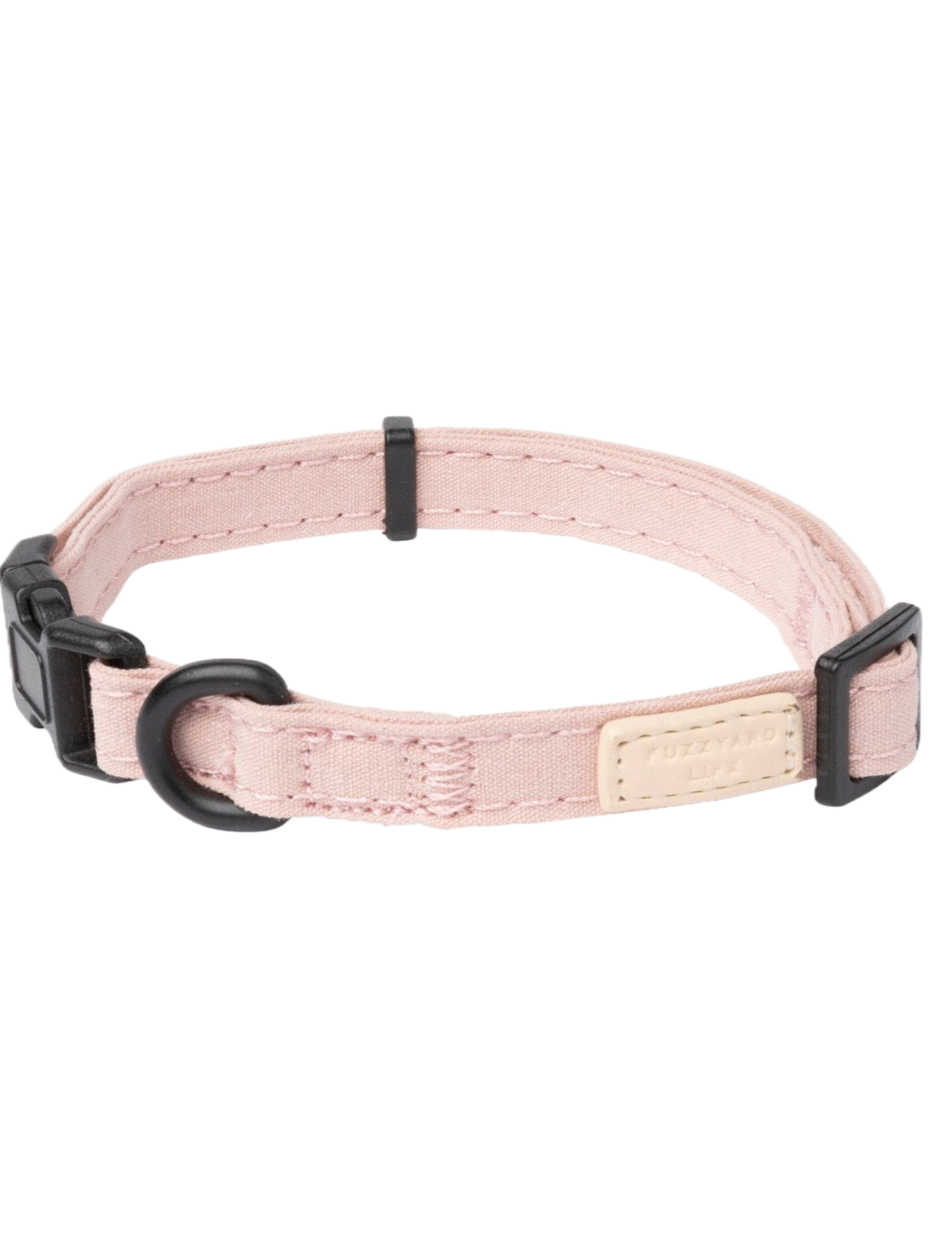 Fuzzyard Life Soft Blush Dog Collar - Adjustable & Comfortable Pet Collar for Small, Medium & Large Dogs - Perfect for Walks, Training & Everyday Use