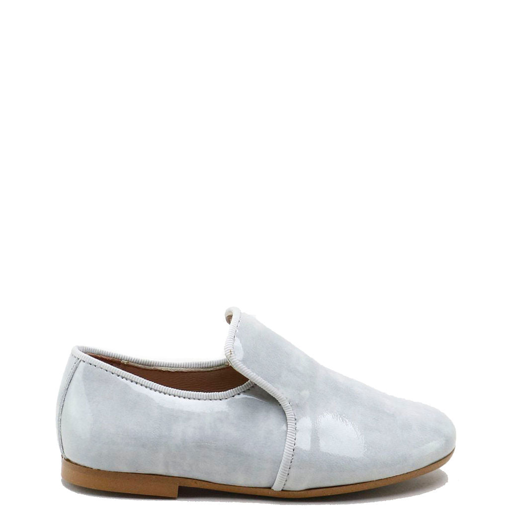 Light Gray Patent Leather Smoking Loafers for Men - Stylish & Comfortable Dress Shoes for Formal Events, Weddings & Office Wear