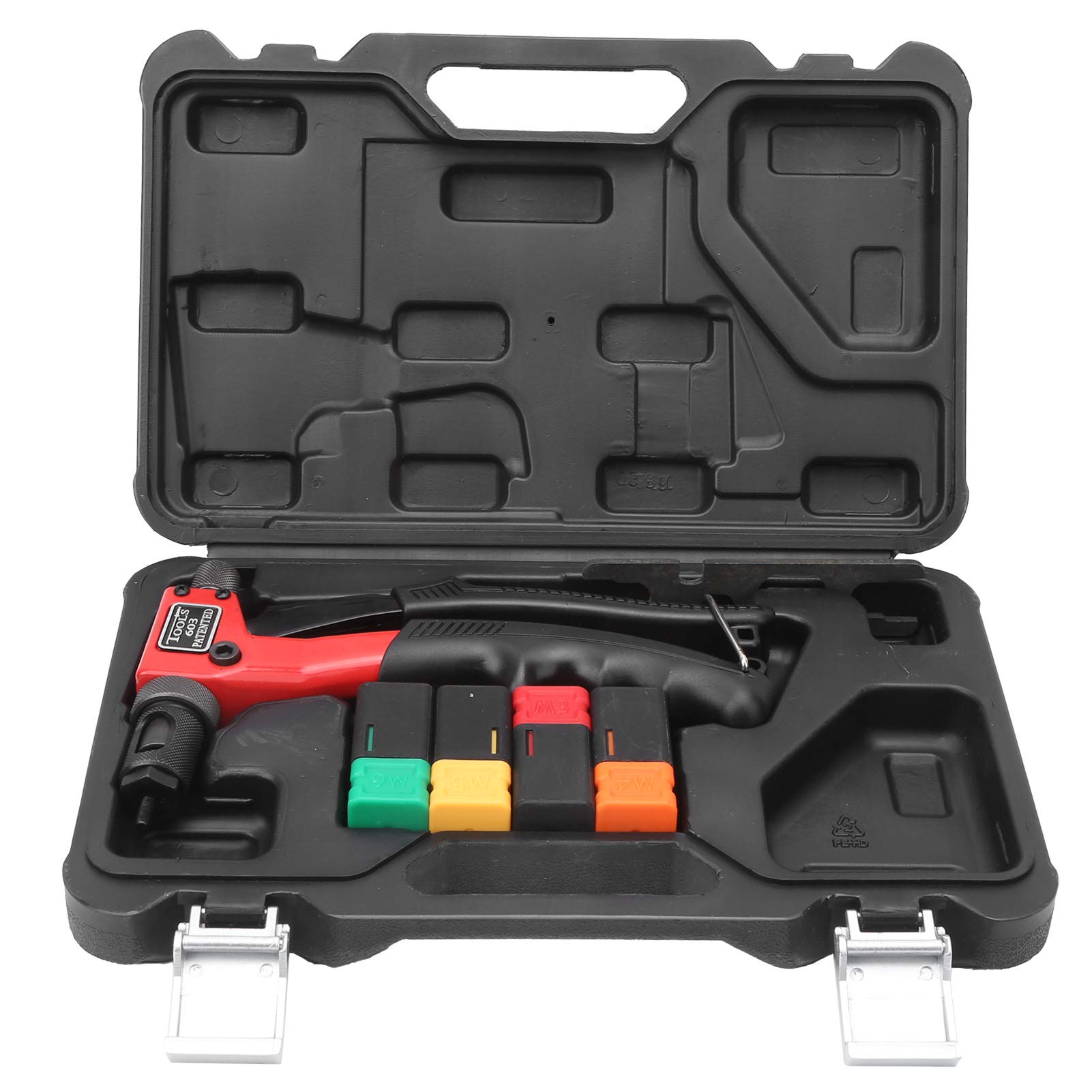Heavy Duty Rivet Nut Setting Tool - Ergonomic Design Reduces Hand Fatigue, Alloy Steel Construction for Durability - Perfect for Automotive, HVAC, and Metal Fabrication Projects
