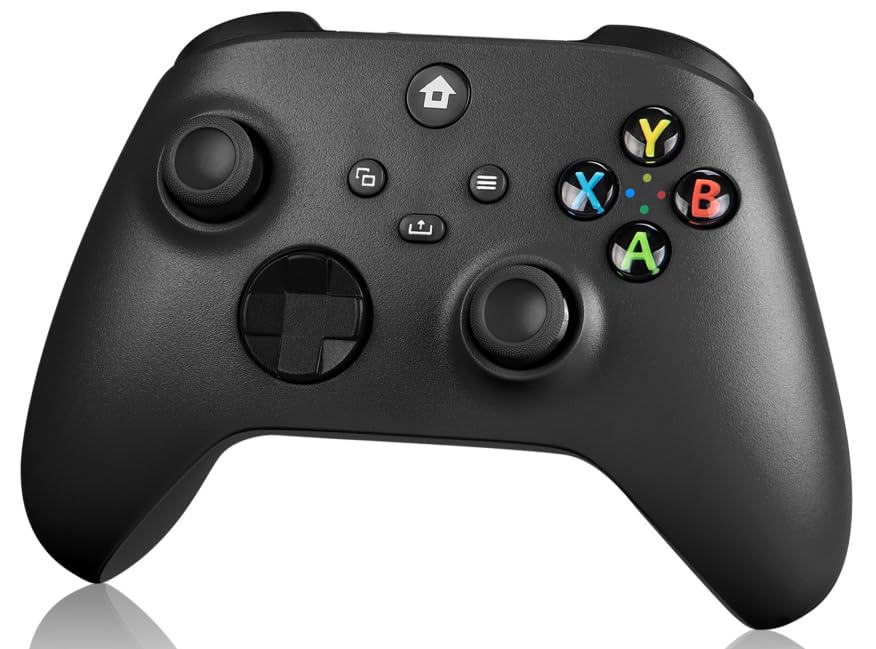 Wireless Controller for Xbox One, Xbox Series X/S, Xbox One X/S & PC - 2.4GHz Gamepad with Wireless Adapter (Black) - Perfect for Gaming, Streaming & Multiplayer Sessions