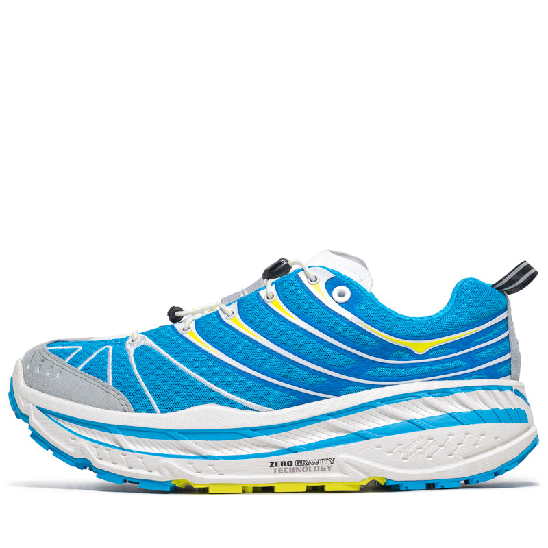 Hoka One One Stinson Evo OG Running Shoes - Skyward Blue/Hoka Citrus | Trail & Road Running, Hiking, Outdoor Adventures