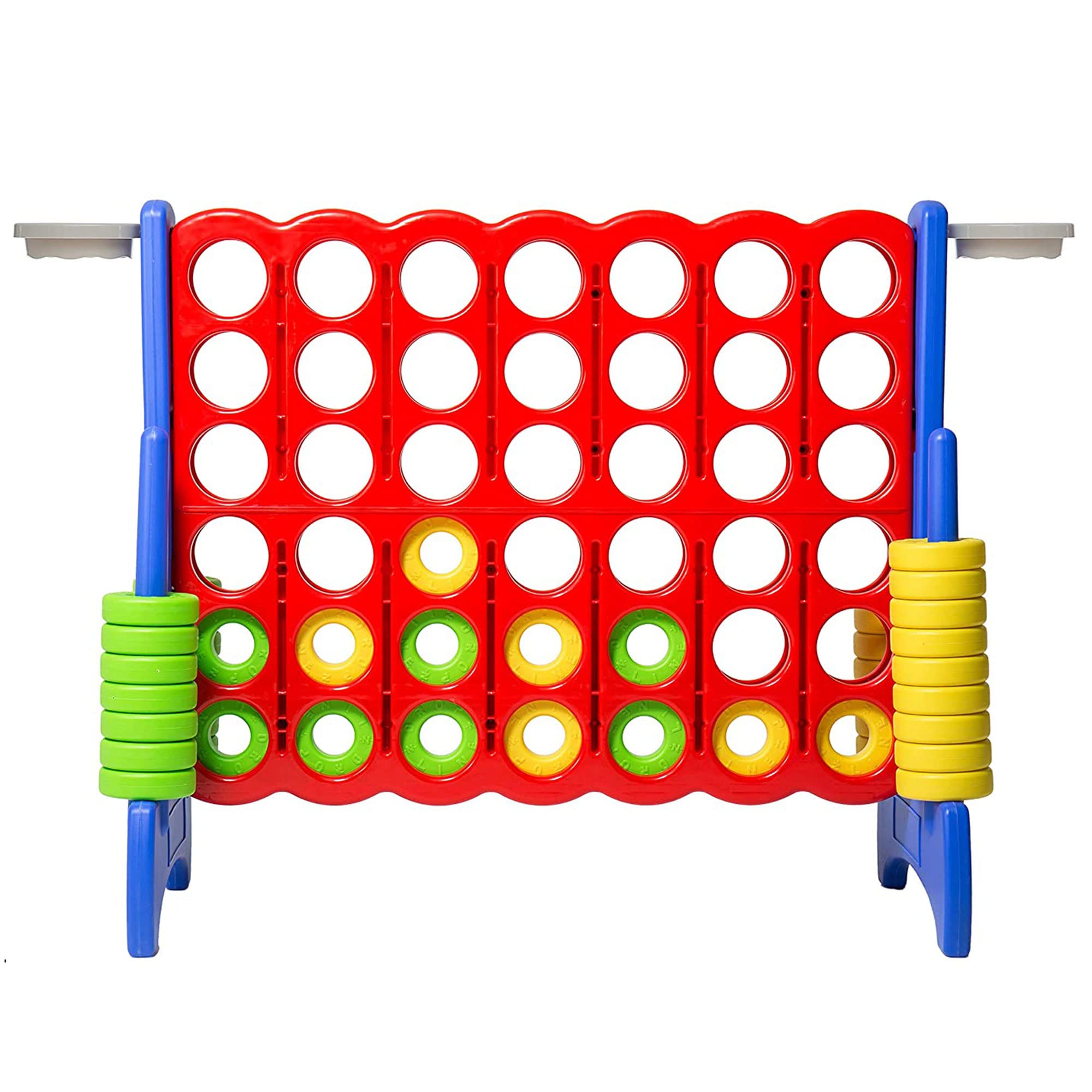 SDADI Giant 64 Inch 4-in-A-Row Connect Basketball Game - Indoor/Outdoor Family Fun Board Game for Toddlers, Kids & Adults - Perfect for Backyard, Birthday Parties & Family Game Nights