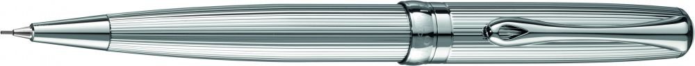 Diplomat Excellence A2 0.7mm Premium Mechanical Pencil - Guilloche Chrome Finish for Writing, Sketching & Office Use