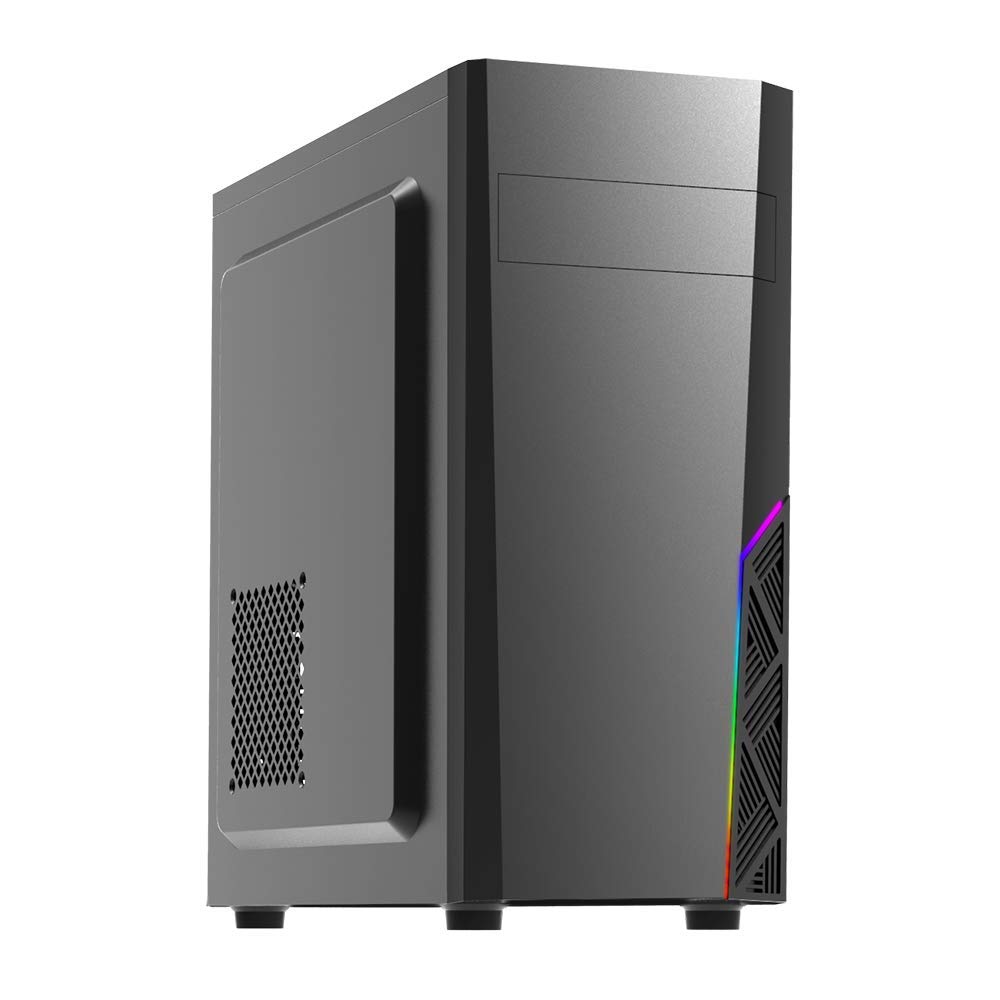 Zalman T8 Mid Tower ATX PC Case - High Airflow Gaming Computer Chassis with Tempered Glass Side Panel, USB 3.0 - Perfect for Gaming Rigs & Workstation Builds