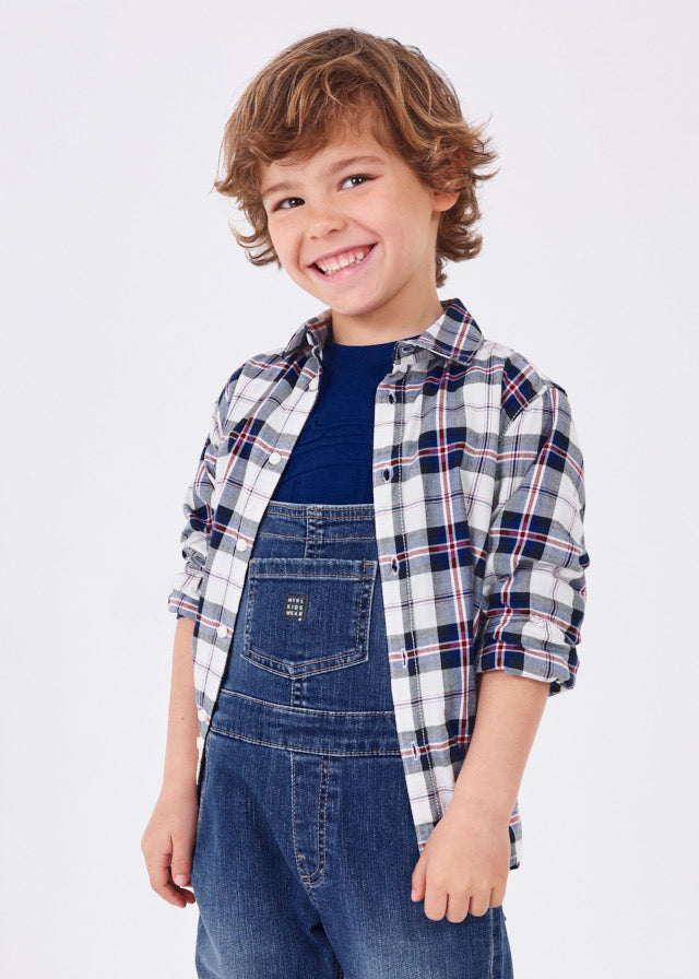 Klein Blue Plaid Button Down Shirt for Men - Casual & Stylish Oxford Cotton Shirt - Perfect for Office, Date Night & Outdoor Activities