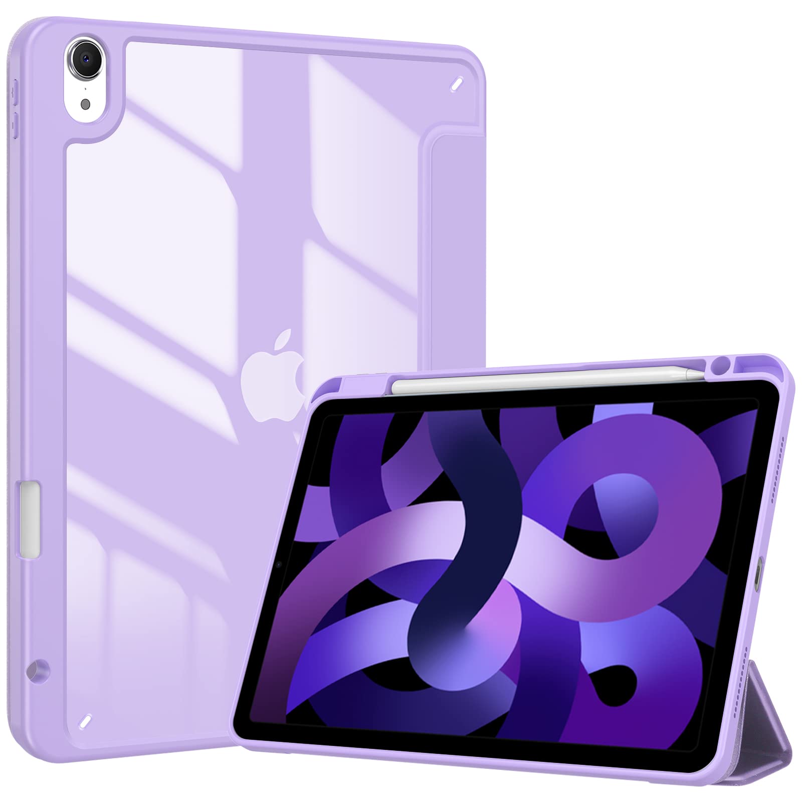 ProCase iPad Air 5th/4th Generation Case with Apple Pencil Holder - Smart Protective Cover for iPad Air 5 (2022) & Air 4 10.9