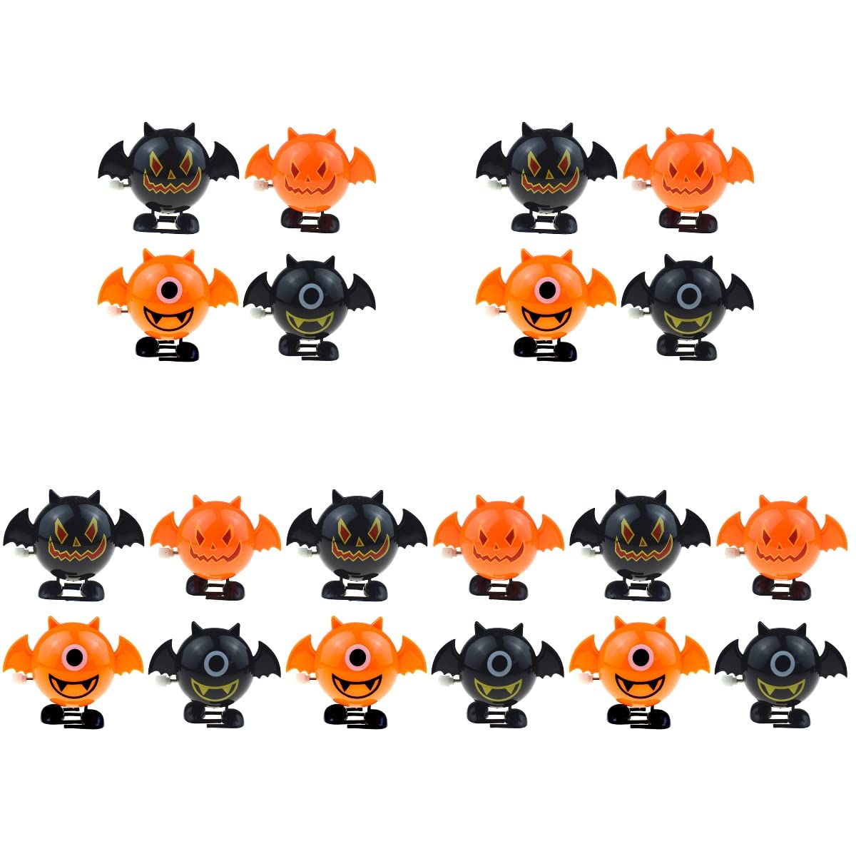20PCS Halloween Wind Up Toys for Kids - Fun Party Favors, Halloween Gift & Trick or Treat Bag Fillers - Perfect for Halloween Parties, Classroom Rewards & Goodie Bags