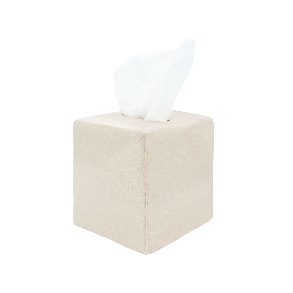 Linen Tissue Box Cover - Elegant & Durable Fabric Tissue Holder for Home & Office Decor | Perfect for Living Room, Bedroom, or Bathroom