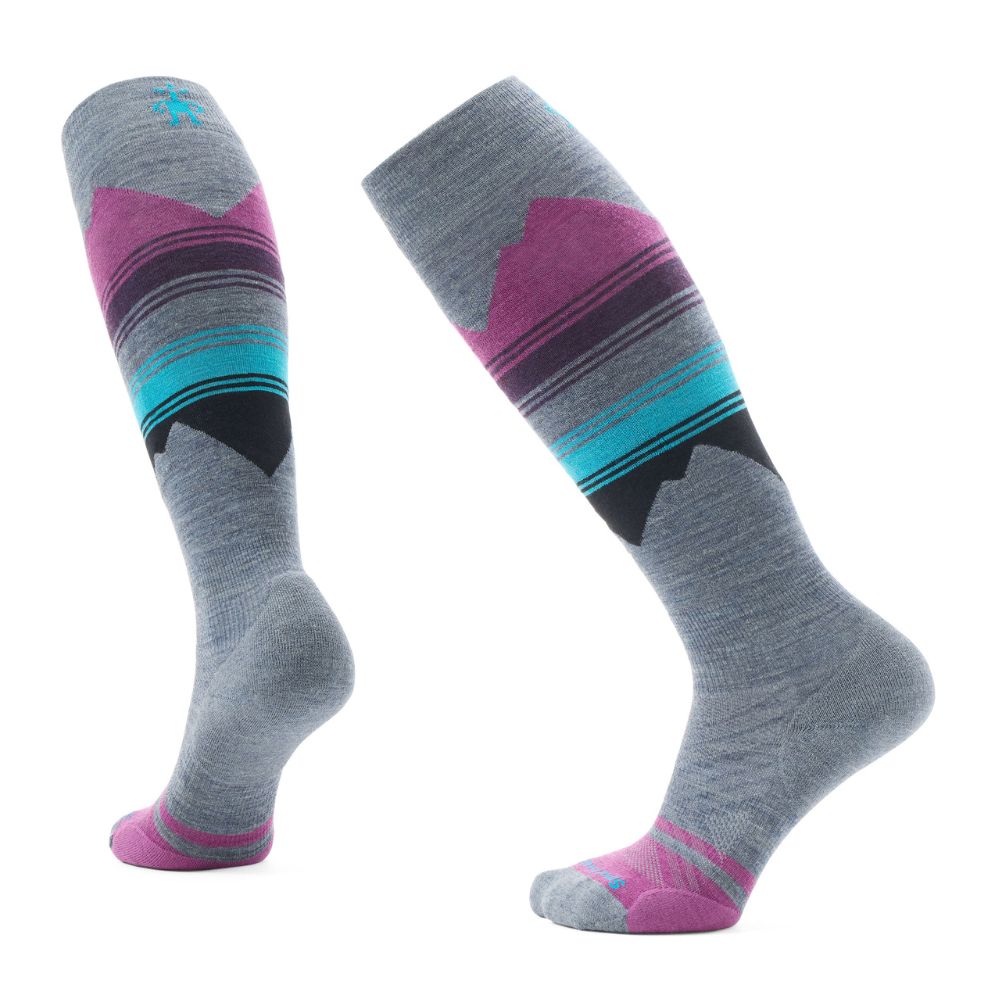 Smartwool Women's Ski Socks - Targeted Cushion for Comfort & Warmth - Pewter Blue - Perfect for Skiing, Snowboarding & Winter Sports