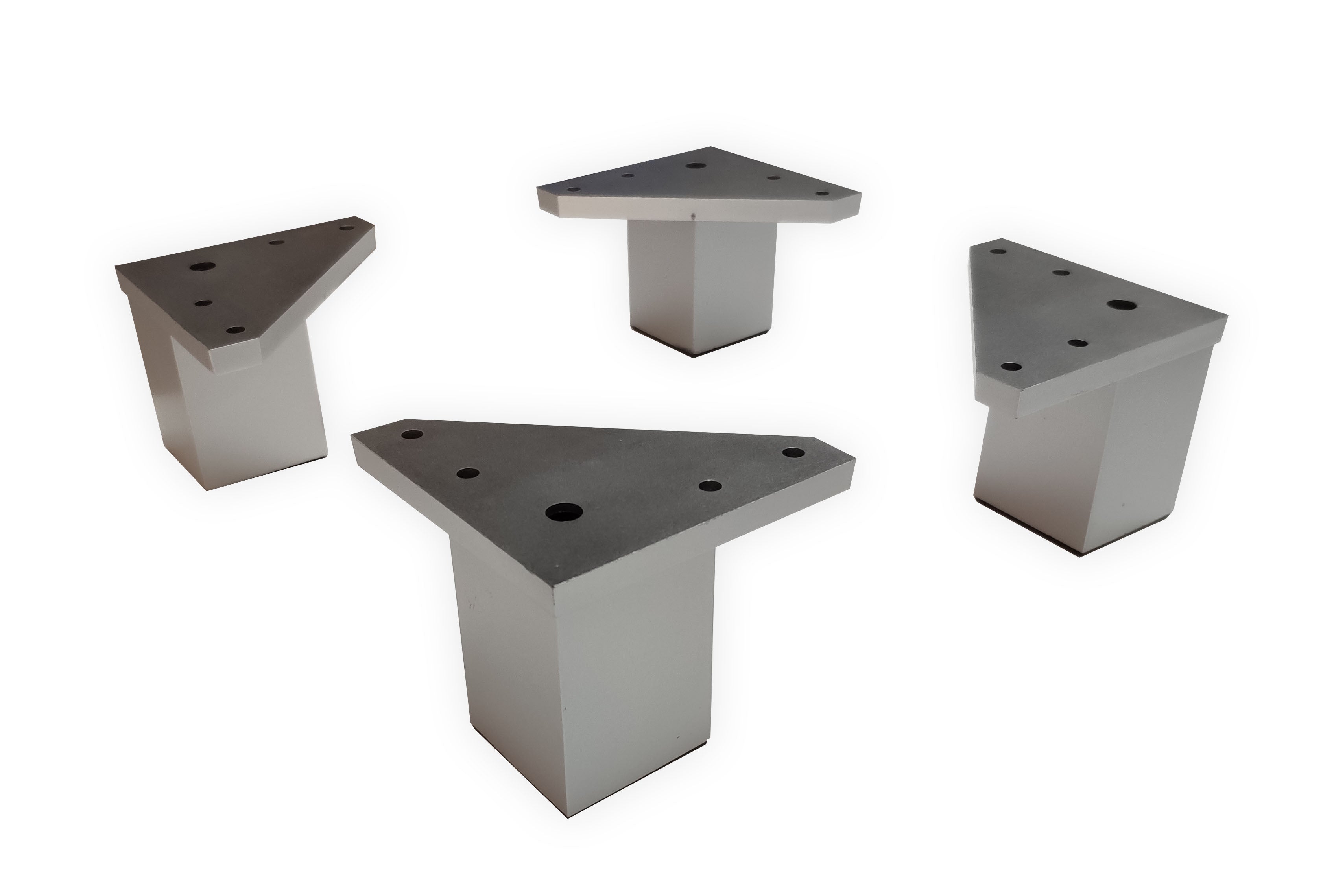 DAX Set of 4 Surfside Aluminum Legs (DAX SURF07) - Modern Furniture Legs for Tables, Benches & DIY Projects - Perfect for Home Office, Living Room & Outdoor Use