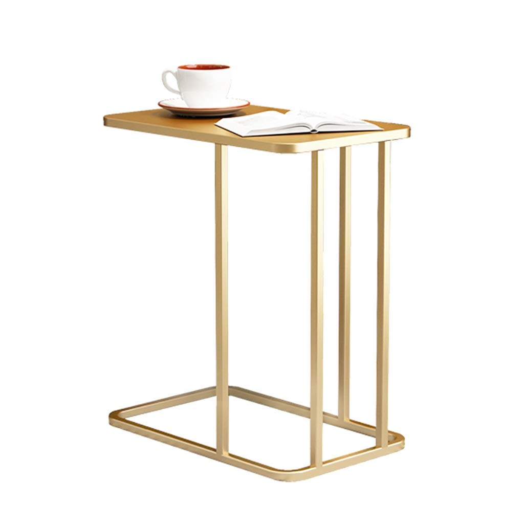 Wrought Iron Coffee Table - Modern End Table & Side Table for Living Room, Bedroom, Balcony - 19.7