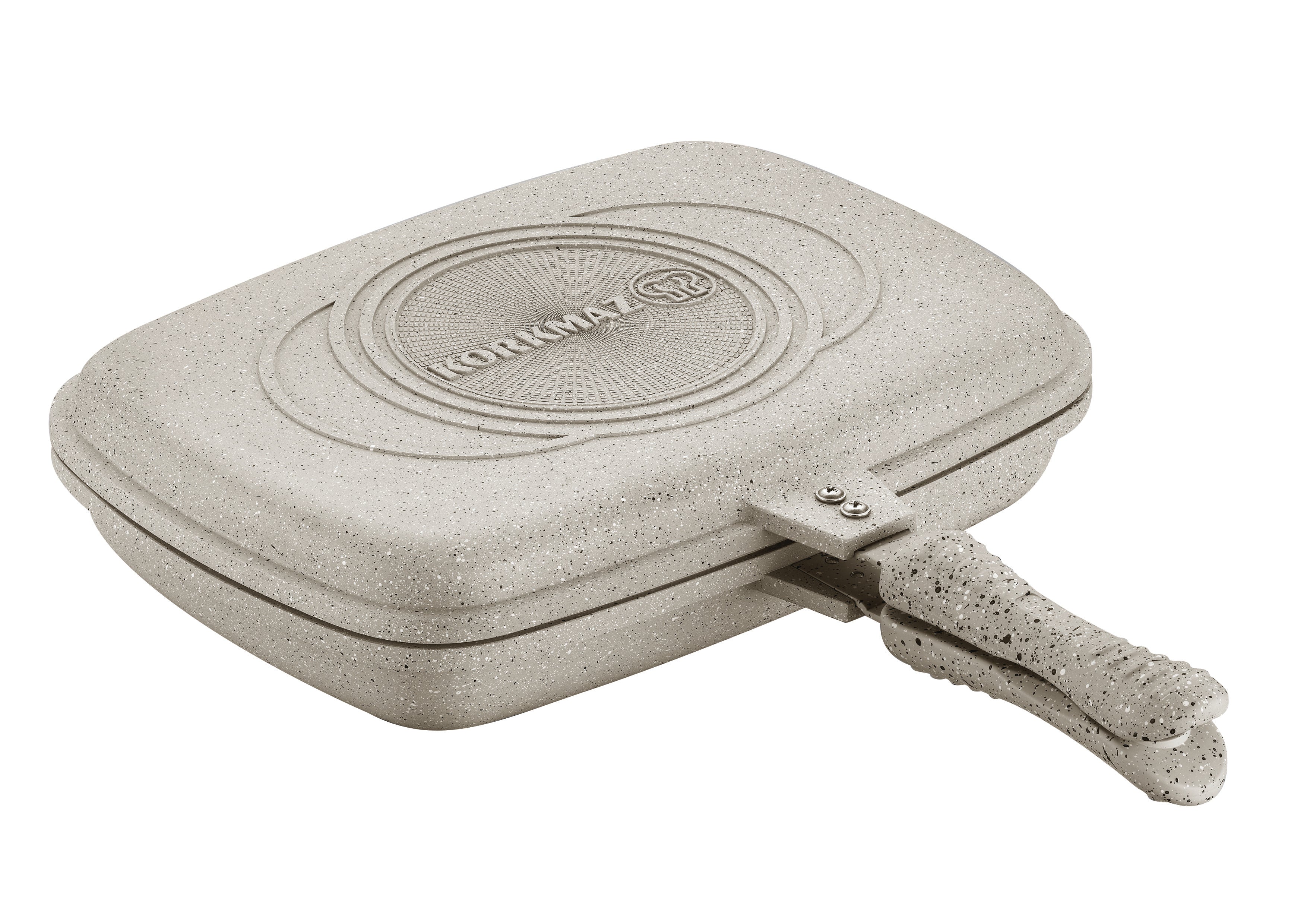 13.25 Inch Square Double Frying Pan - Nonstick Skillet for Even Cooking - Perfect for Pancakes, Eggs & Stir Fry