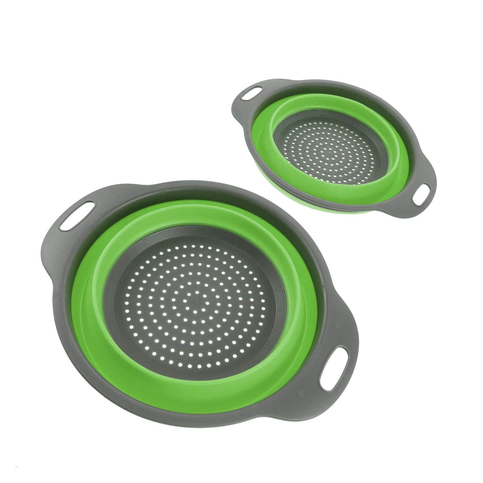 DOITOOL 2-Pack Expandable Collapsible Vegetable Fruit Washing Basket - Foldable Kitchen Drain Basket for Sink, Salad, Berries, and Produce Storage - Perfect for Washing, Draining, and Organizing Fruits & Veggies