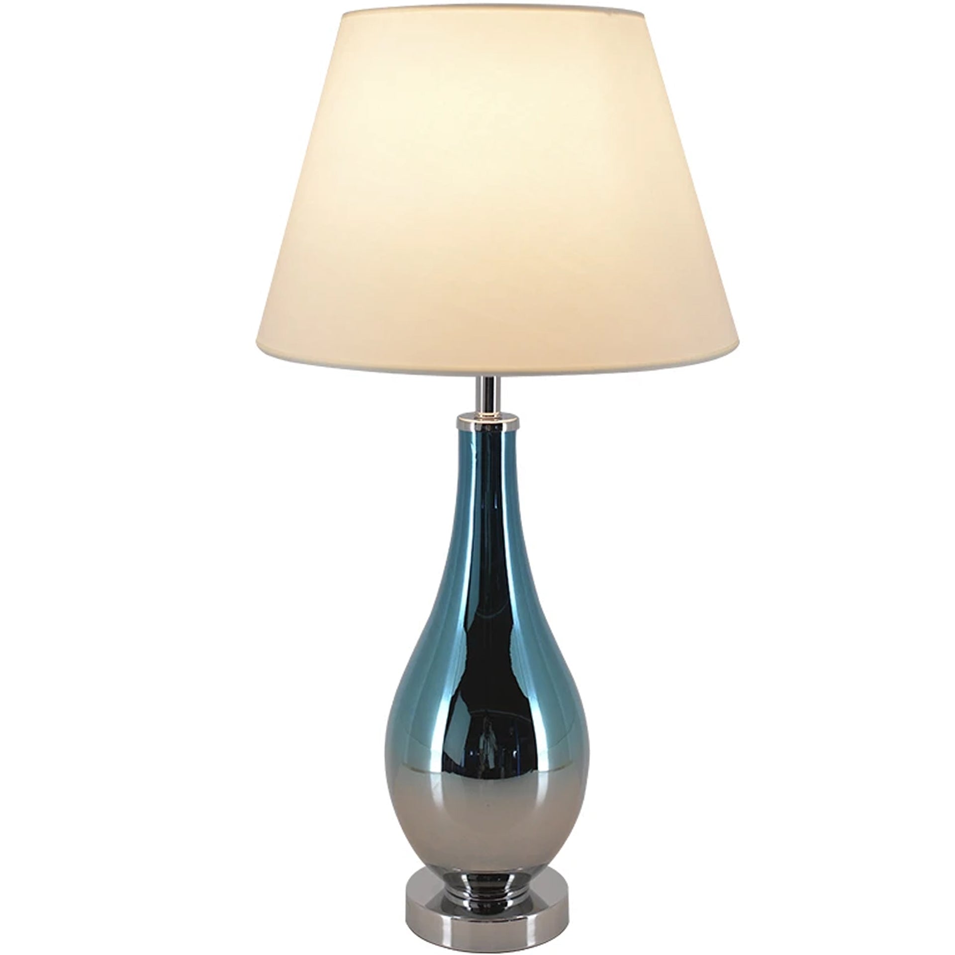 Tulip Ombre Droplet Glass Table Lamp - 28 Inch Modern Home Decor Lighting for Living Room, Bedroom & Office