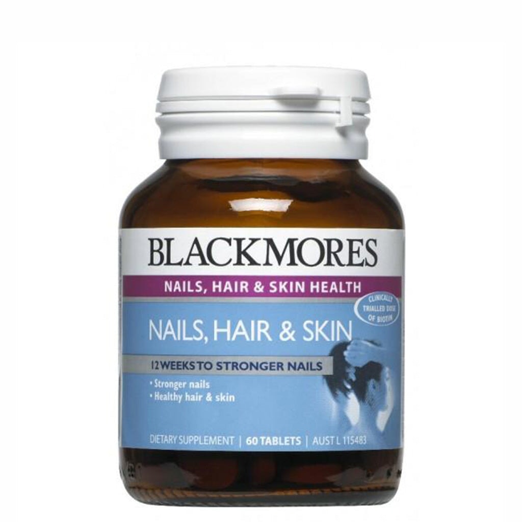 Blackmores Nails Hair & Skin Supplement - Biotin & Collagen for Stronger Nails, Healthy Hair & Glowing Skin | Supports Beauty & Wellness Routine