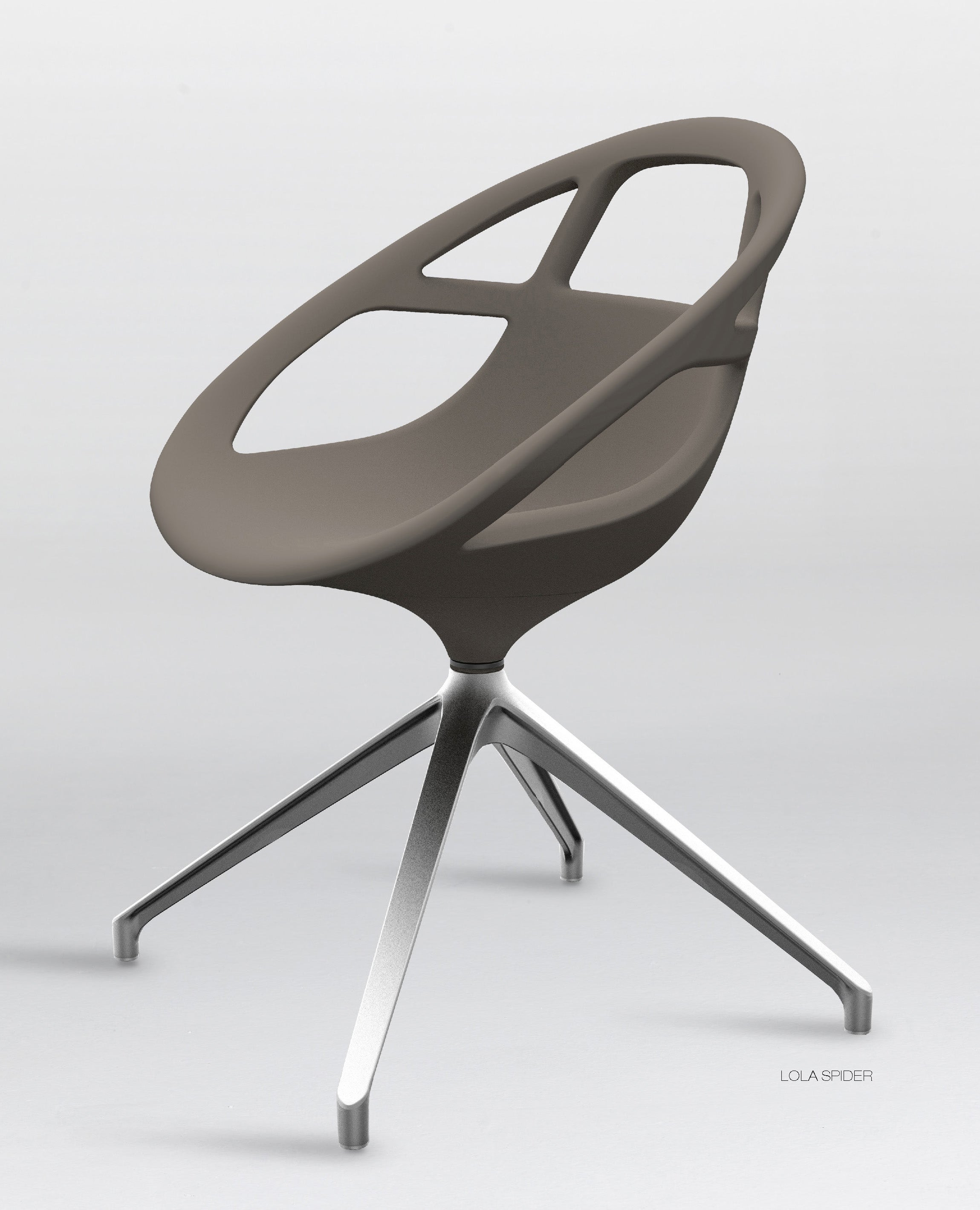 Casprini Lola Spider Base Chair - Modern Ergonomic Office Chair with Adjustable Height for Home & Workspace - Perfect for Desks, Gaming, and Study Areas