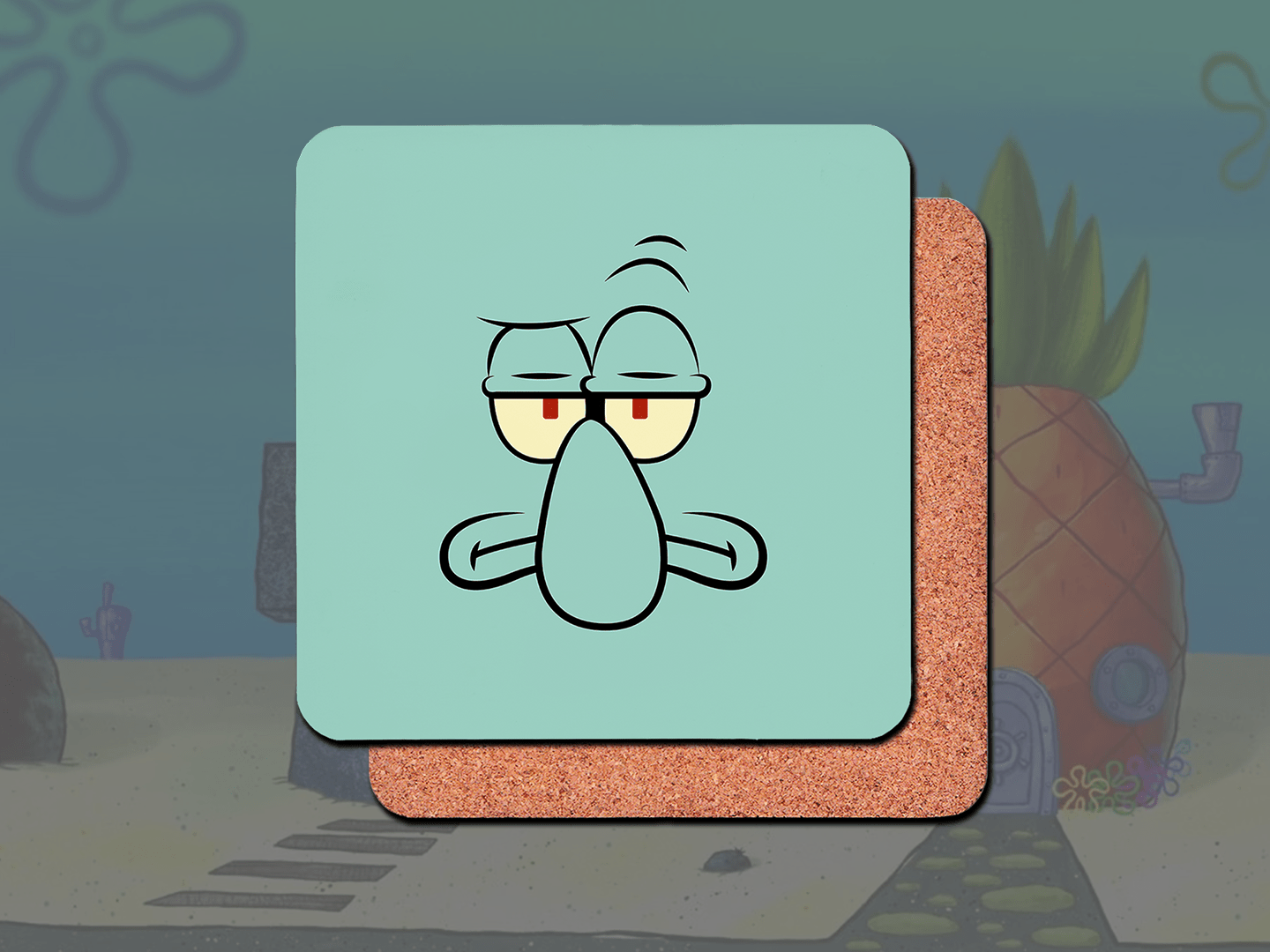 SpongeBob SquarePants Squidward Coffee Mug - Funny Cartoon Character Ceramic Cup for Tea & Hot Drinks - Perfect Gift for Nickelodeon Fans, Office Use & Home Decor