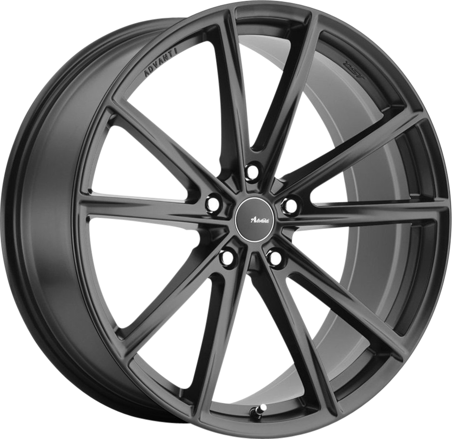 Advanti Torcere Matte Black 19x8.5 +45 5x120mm 72.6mm Wheel - Perfect for BMW, Mercedes & Audi Performance Cars - Street & Track Use