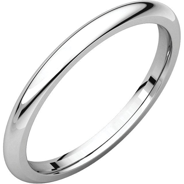 14K Gold 2mm Comfort Fit Wedding Band for Women - Elegant Thin Ring for Bridal, Anniversary, Promise, or Everyday Wear
