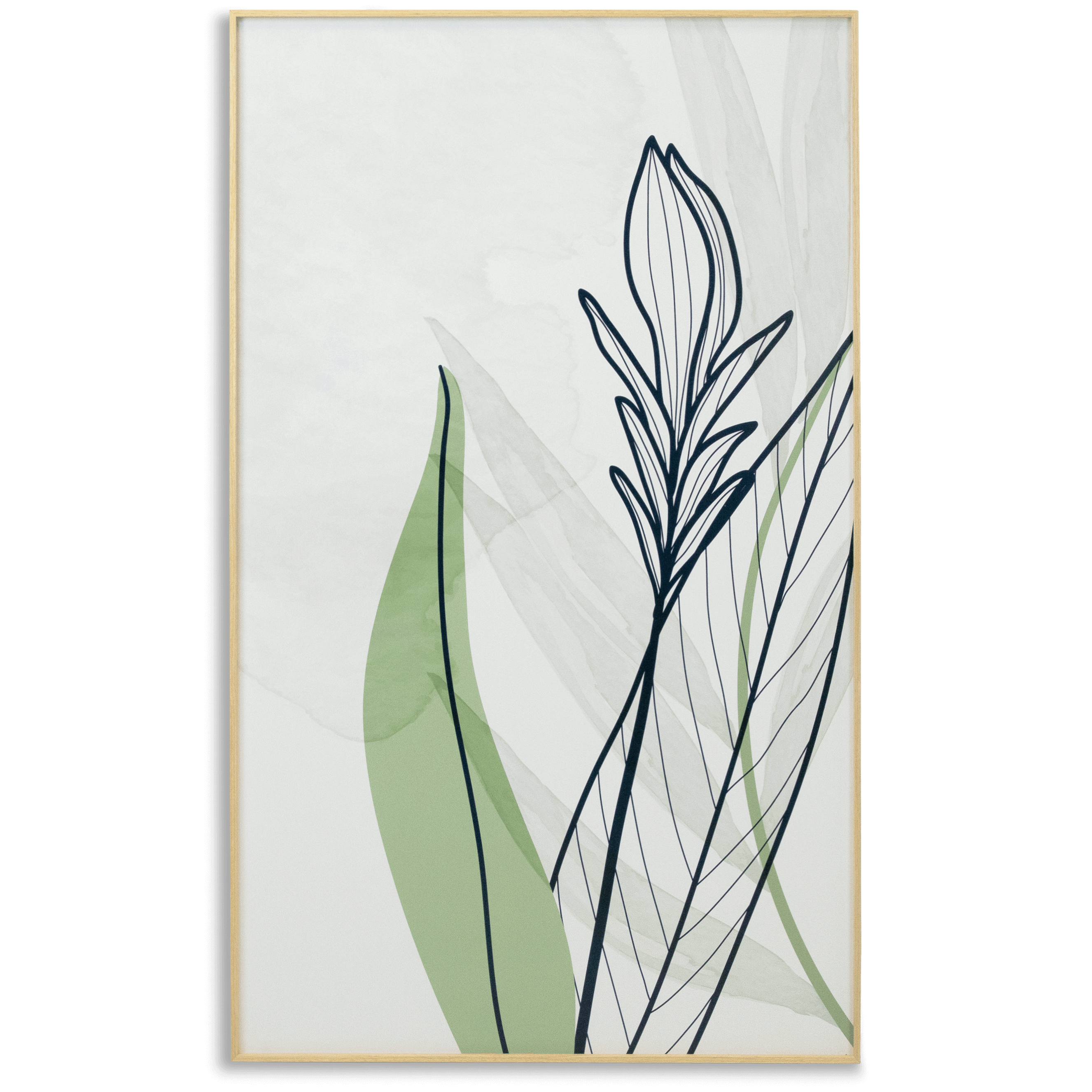 60 x 100cm UV Resistant Outdoor Wall Art - Beech Aluminum Frame - Nature Inspired Landscape Painting for Patio, Garden & Living Room Decor