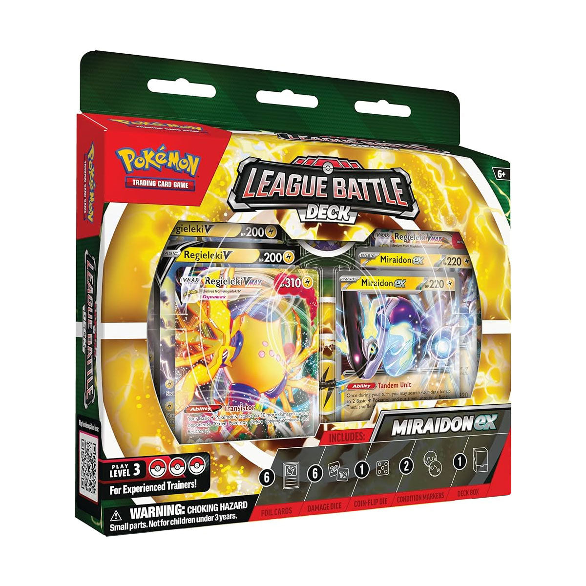 Pokemon Miraidon Ex League Battle Deck - Premium Trading Card Game Deck for Competitive Play | Perfect for Tournaments, Collectors & Pokemon TCG Battles