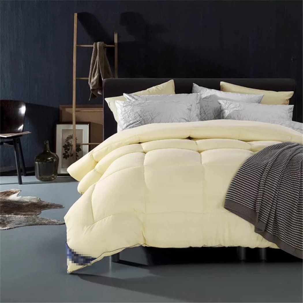 Premium Goose Down Comforter - All Season King/Queen/Full/Twin Size - Ultra Soft & Breathable for Winter & Summer Use - Perfect for Bedroom, Guest Room, or Hotel