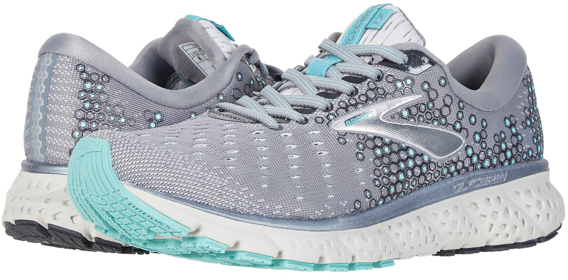 Brooks Women's Glycerin 17 Running Shoes - Premium Cushioned Sneakers for Women - Neutral Support Road Running & Jogging - Perfect for Marathon Training, Gym Workouts & Daily Walking