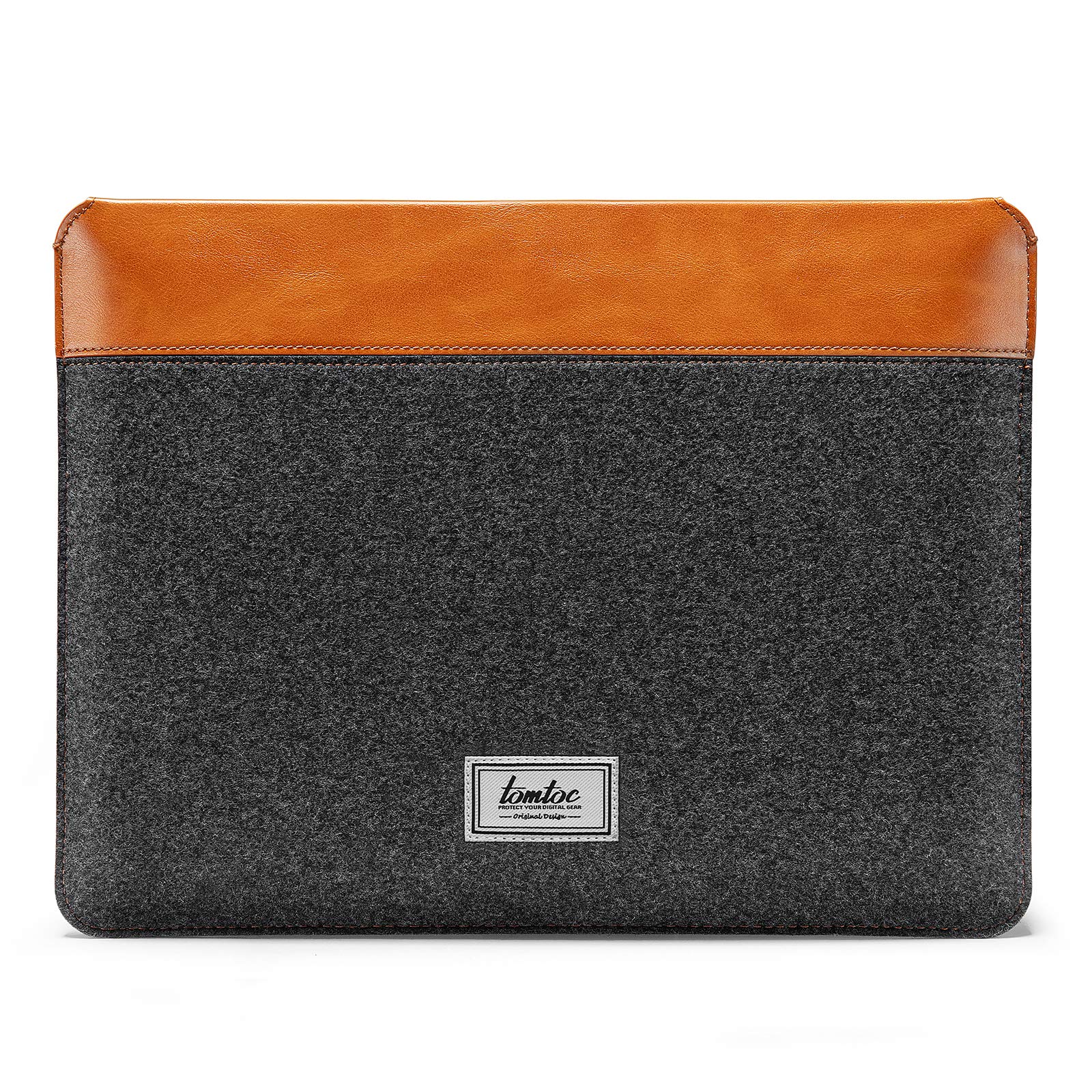 Premium tomtoc Felt & PU Leather Tablet Sleeve for 10.9-inch iPad 10 & iPad Air 5 (2022), 11-inch iPad Pro (2022-2018), 10.2-inch iPad 9, Surface Go - Slim Protective Case Compatible with Magic Keyboard & Smart Keyboard Folio | Perfect for Work, Travel & School