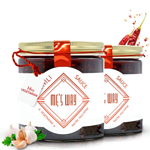 Authentic Vietnamese Chili Sauce - Handmade Garlic Chili Paste with Perfect Spice, Sweet & Savory Balance - Vegan, Gluten-Free (16oz, Pack of 2) - Ideal for Stir-Fries, Noodles, Grilled Meats & Asian Dishes
