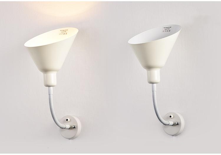 Davis Flexible Wall Lamp with Plug - Adjustable LED Reading Light for Bedroom, Living Room & Office - Dimmable Touch Control, Easy Installation, Perfect for Night Reading & Decor