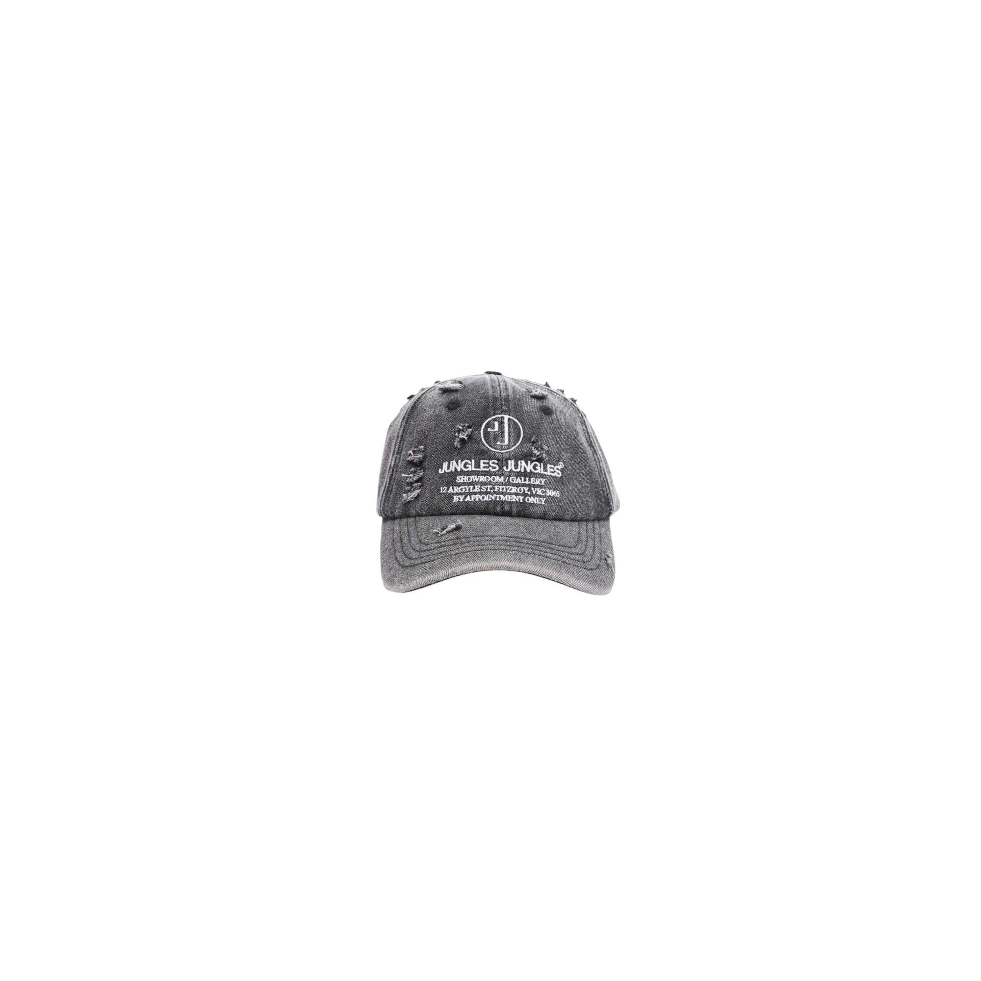 Vintage Washed Black 6-Panel Distressed Hat - Perfect for Casual Outfits & Streetwear Style