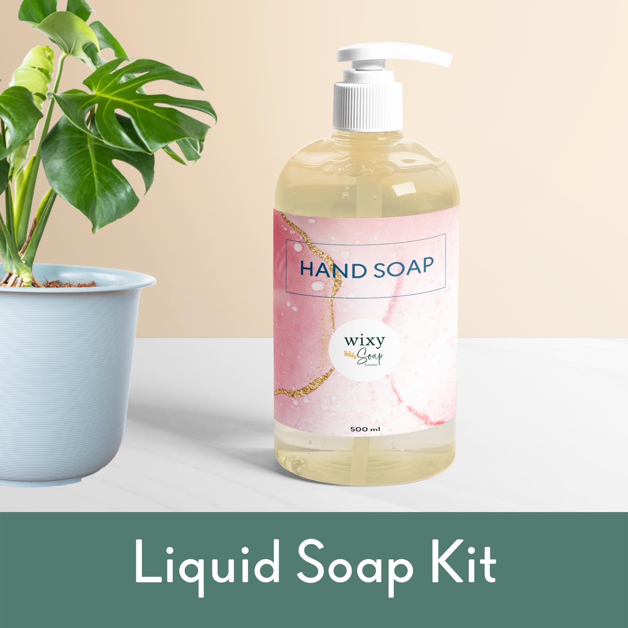 DIY Liquid Soap Making Kit - Complete Starter Set with Essential Oils & Natural Ingredients | Perfect for Handmade Soap, Shampoo & Body Wash Crafting at Home