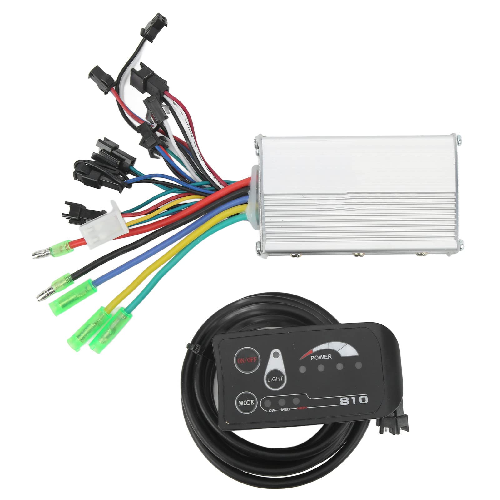Weojeviy 48V 250W/350W Electric Bike Conversion Kit with Brushless Motor Controller & 810 LED Display Panel - Perfect for DIY E-Bike Upgrades, Commuting, and Outdoor Adventures