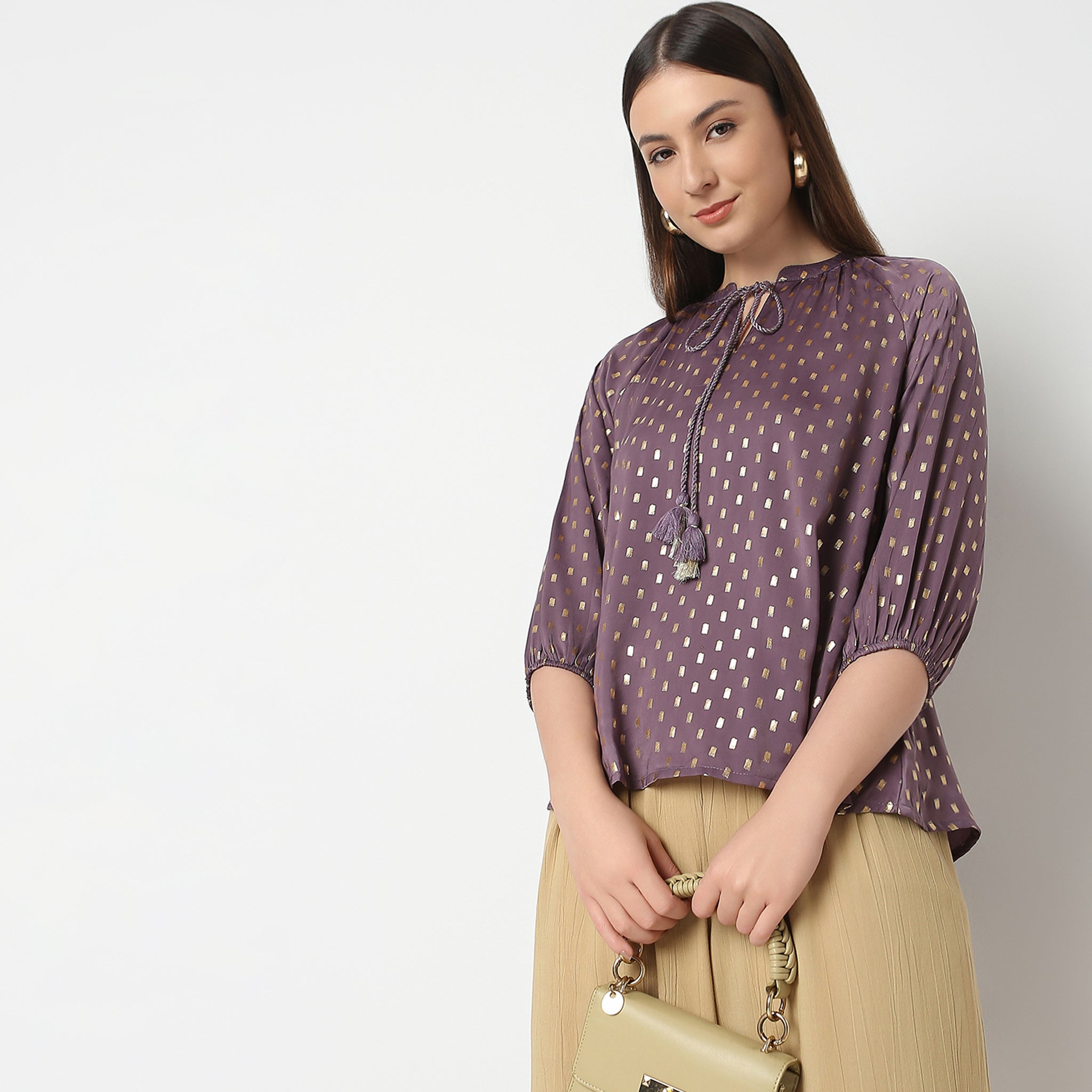 Flare Fit Printed Women's Tops - Trendy & Comfortable Casual Blouse for Everyday Wear | Perfect for Work, Outings & Date Nights