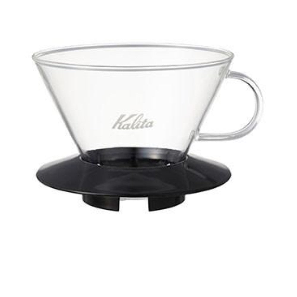 Kalita Wave 185 Glass Coffee Dripper - Pour Over Coffee Maker for Specialty Brewing - Perfect for Home Baristas & Coffee Enthusiasts