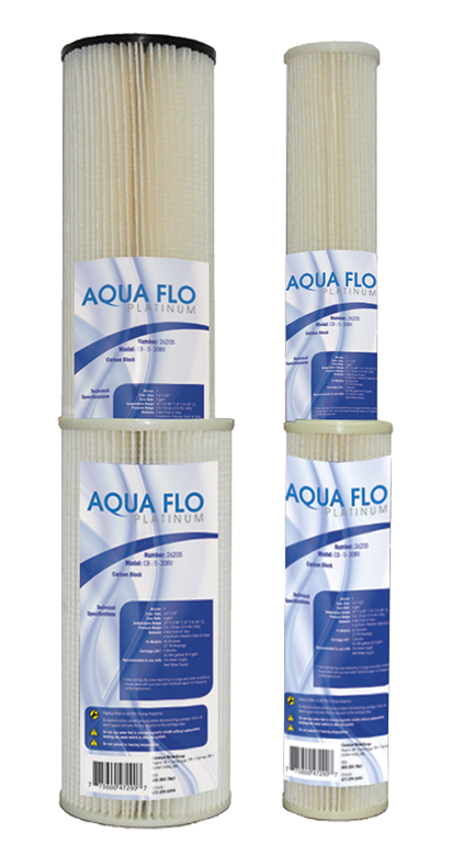 4.5 x 10 Inch 5 Micron Pleated Polyester (PPC) Sediment Cartridge Water Filter 36130 Novo - Perfect for Home, RV, and Commercial Water Filtration Systems