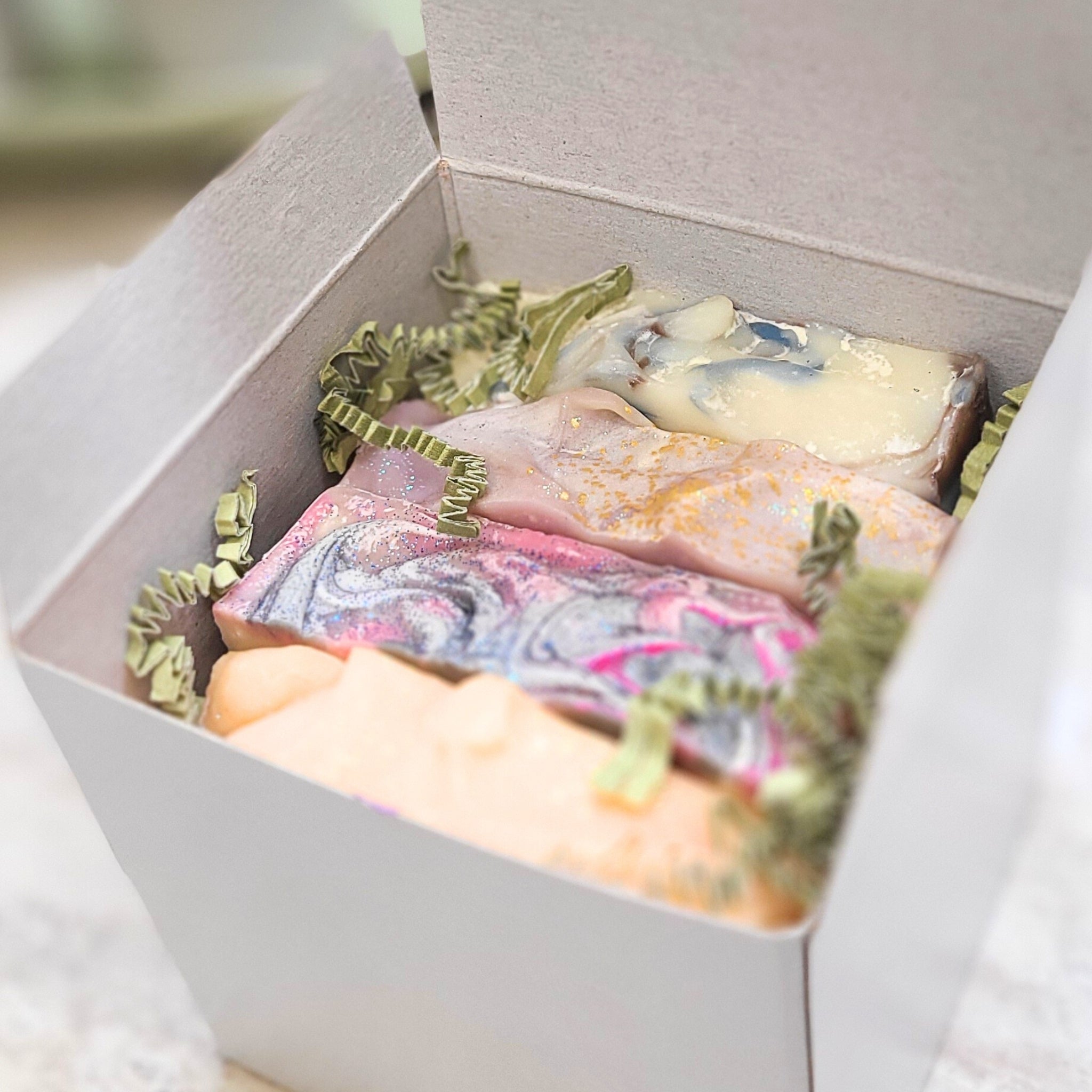 Premium 4-Piece Luxury Soap Bar Gift Set - Handmade Natural Soaps for Spa, Bath & Relaxation - Perfect for Holidays, Birthdays & Self-Care Gifts