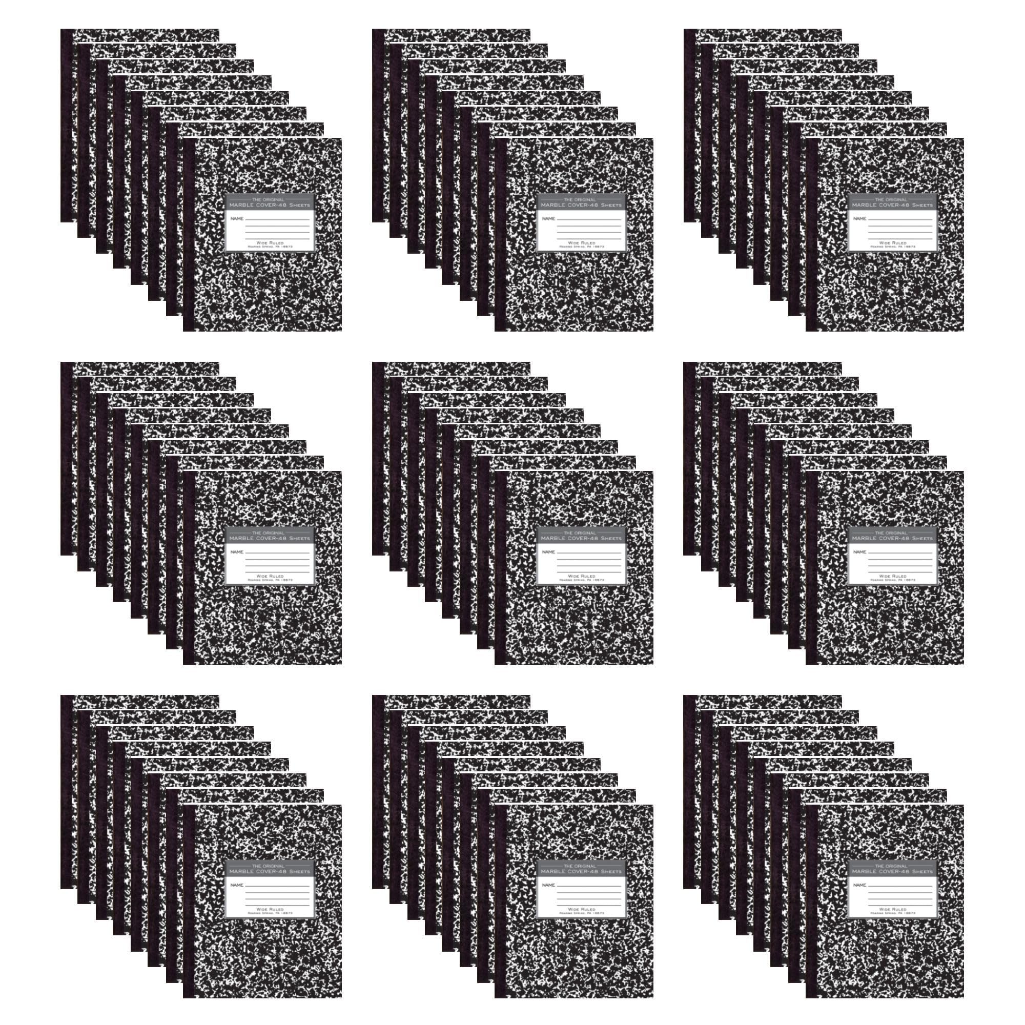 Roaring Spring Wide Ruled Composition Notebooks - Pack of 72, 8.5