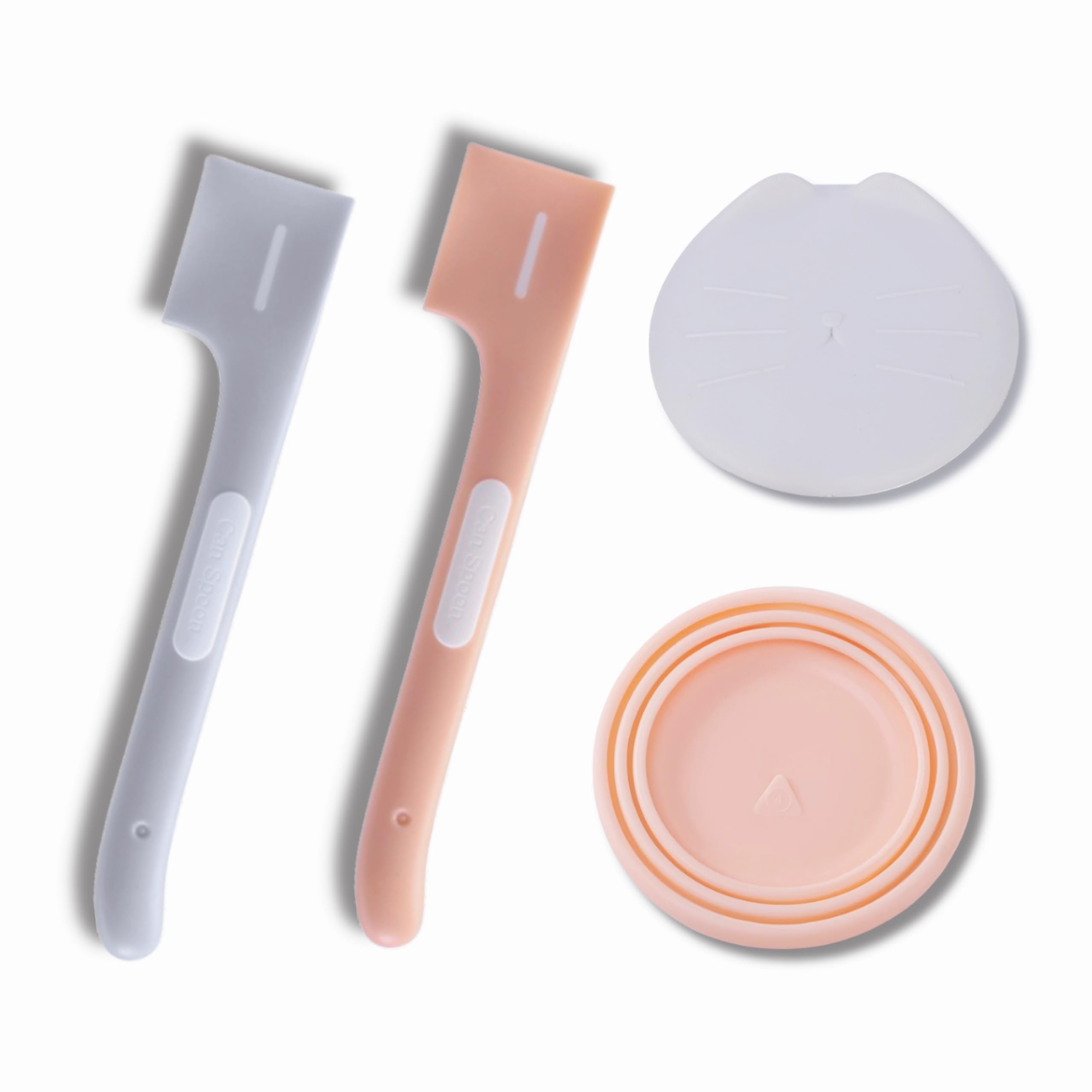 Upgraded Cat Food Spoon with Lid - 2 Sets for Wet Pet Food - Perfect for Mess-Free Feeding