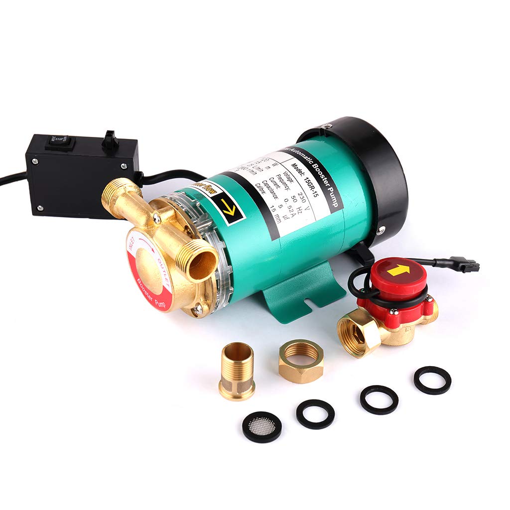 120W Automatic Water Pressure Booster Pump with Flow Switch - 3/4 Inch Outlet Surface Garden Pump for Home, Shower & Irrigation | Perfect for Low Pressure Showers, Garden Watering & Household Water Supply