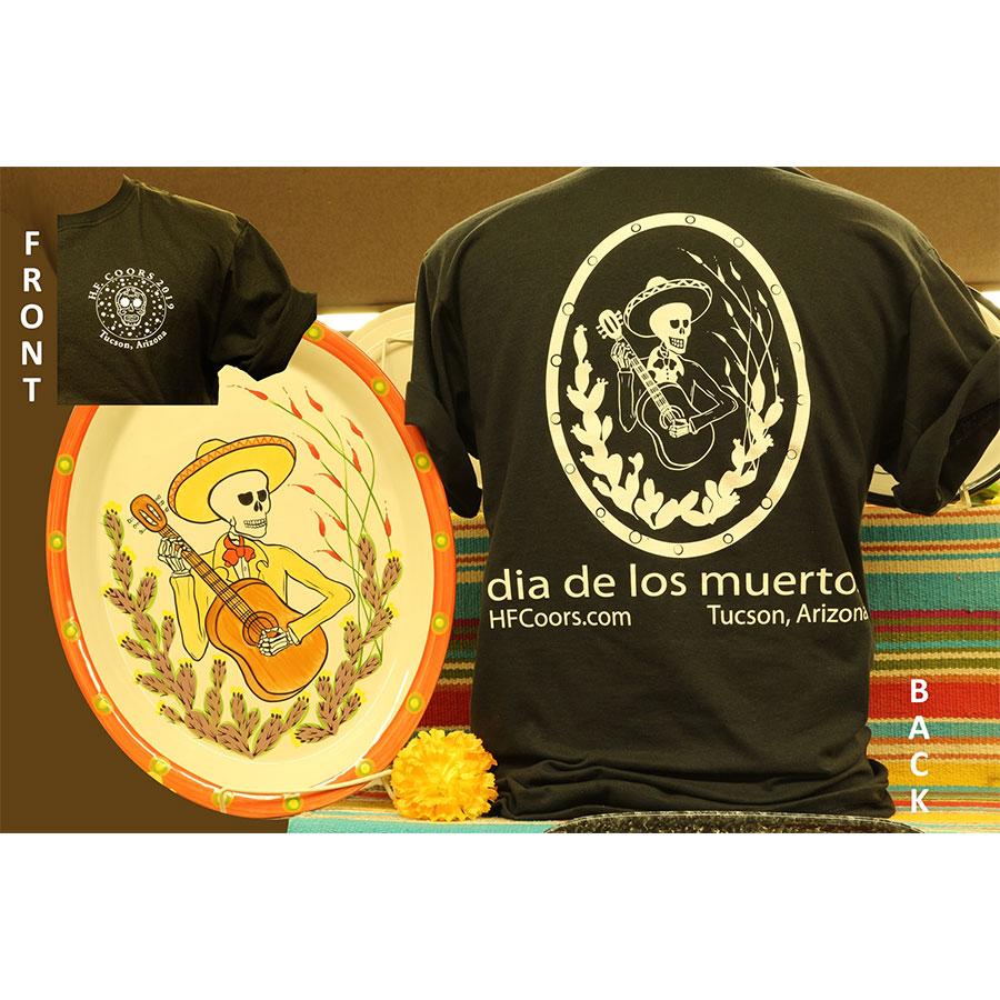 Stylish Guitar Mariachi T-Shirt | Day of the Dead Design | Perfect for Halloween, Music Festivals & Mexican Culture Events
