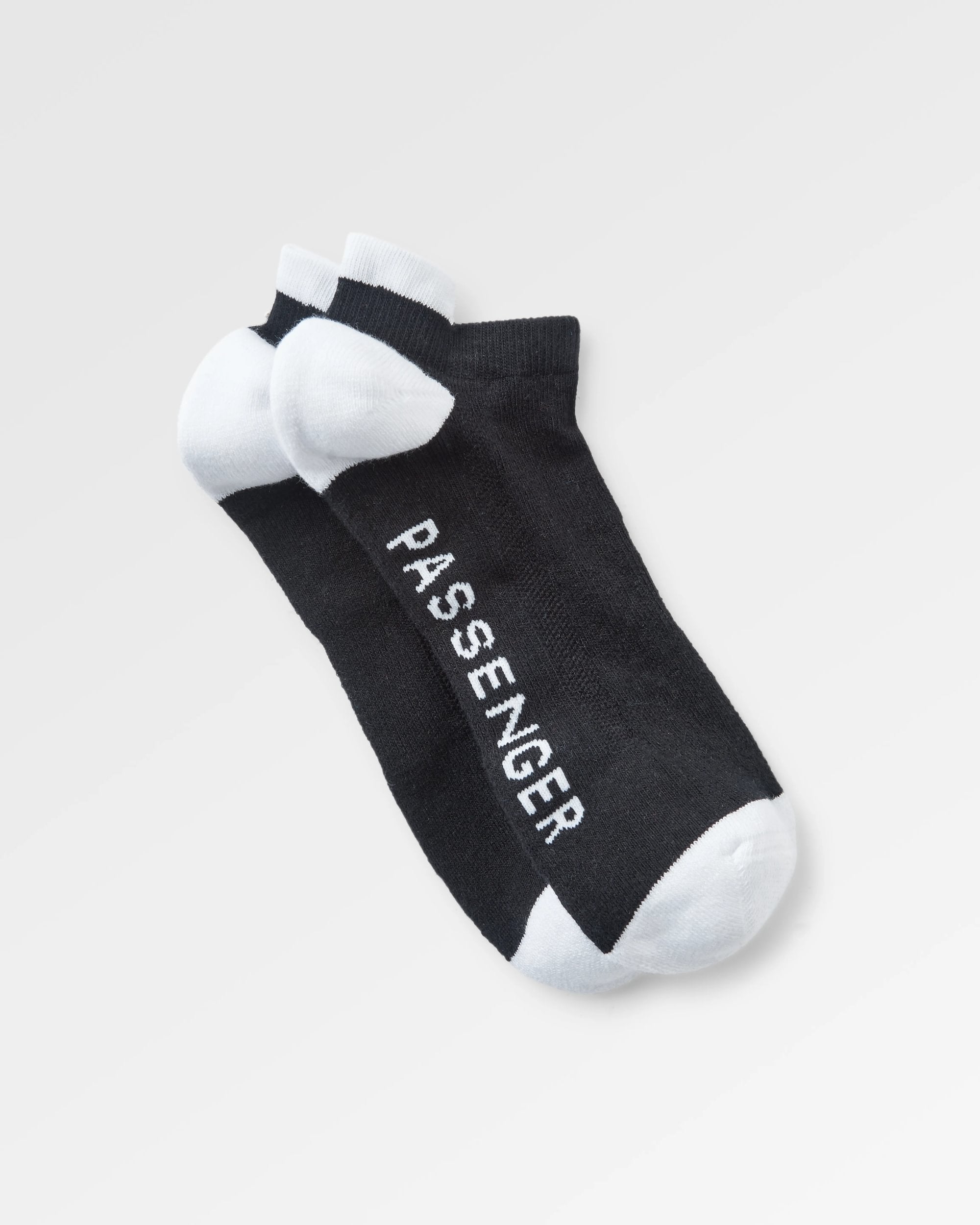 Organic Cotton Trainer Socks for Men & Women - Breathable Black Athletic Socks for Running, Gym & Everyday Comfort