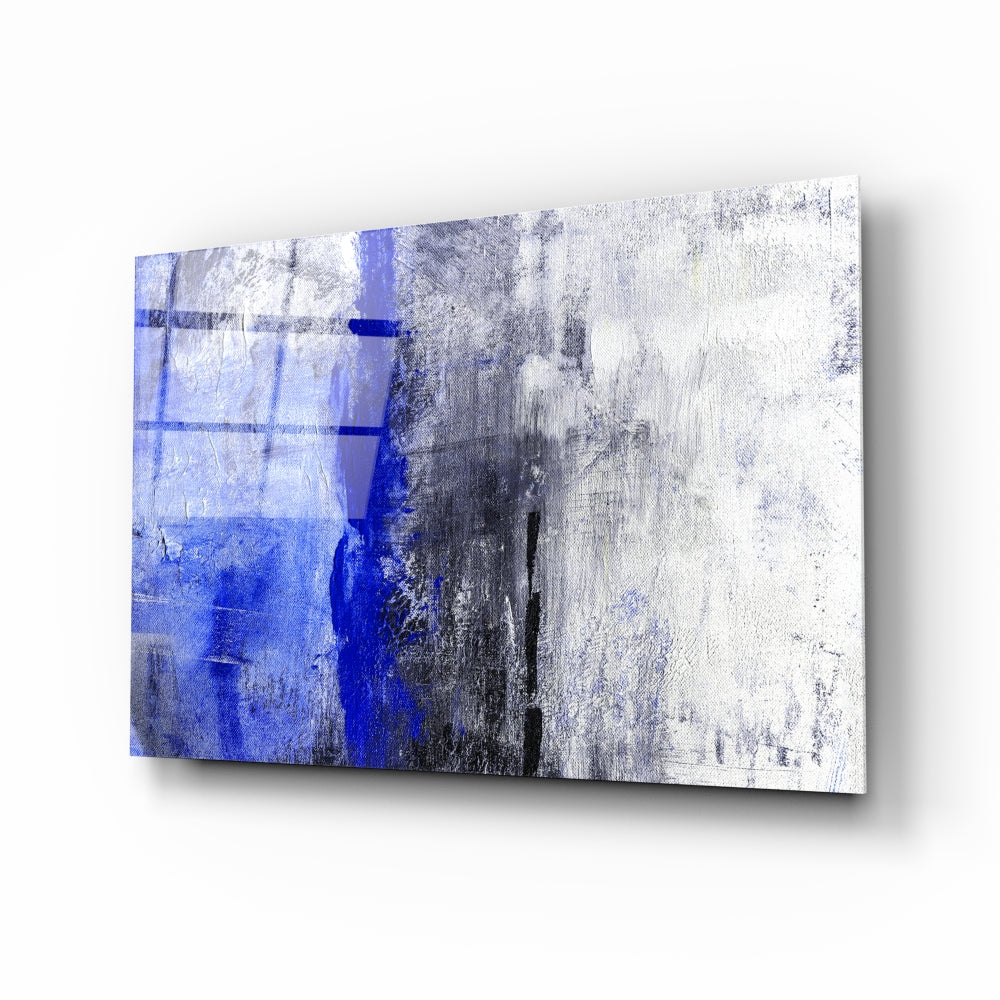 Abstract Blue II Wall Art - Modern Canvas Painting for Home & Office Decor - Perfect for Living Room, Bedroom, and Workspace