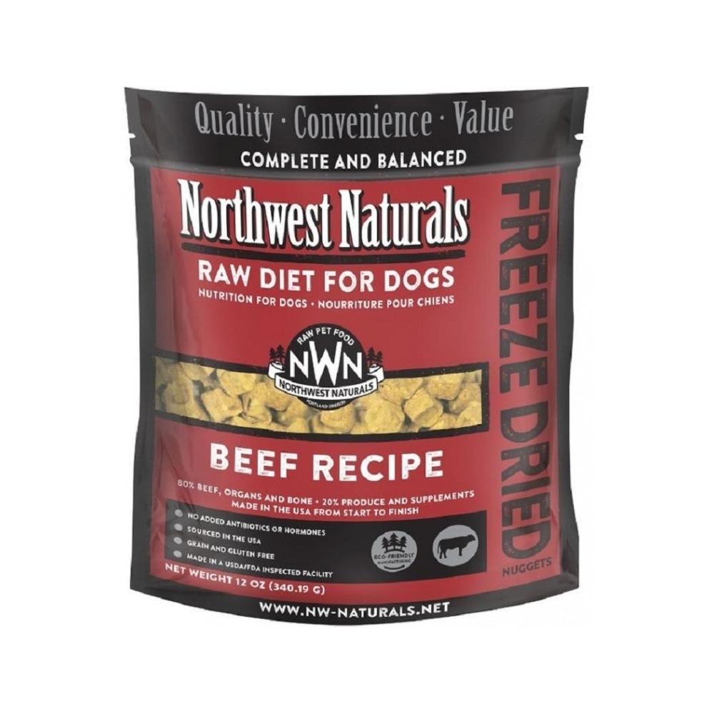 Freeze Dried Beef Nuggets for Dogs - High Protein Grain Free Complete Dog Food - Perfect for Training, Travel & Outdoor Adventures