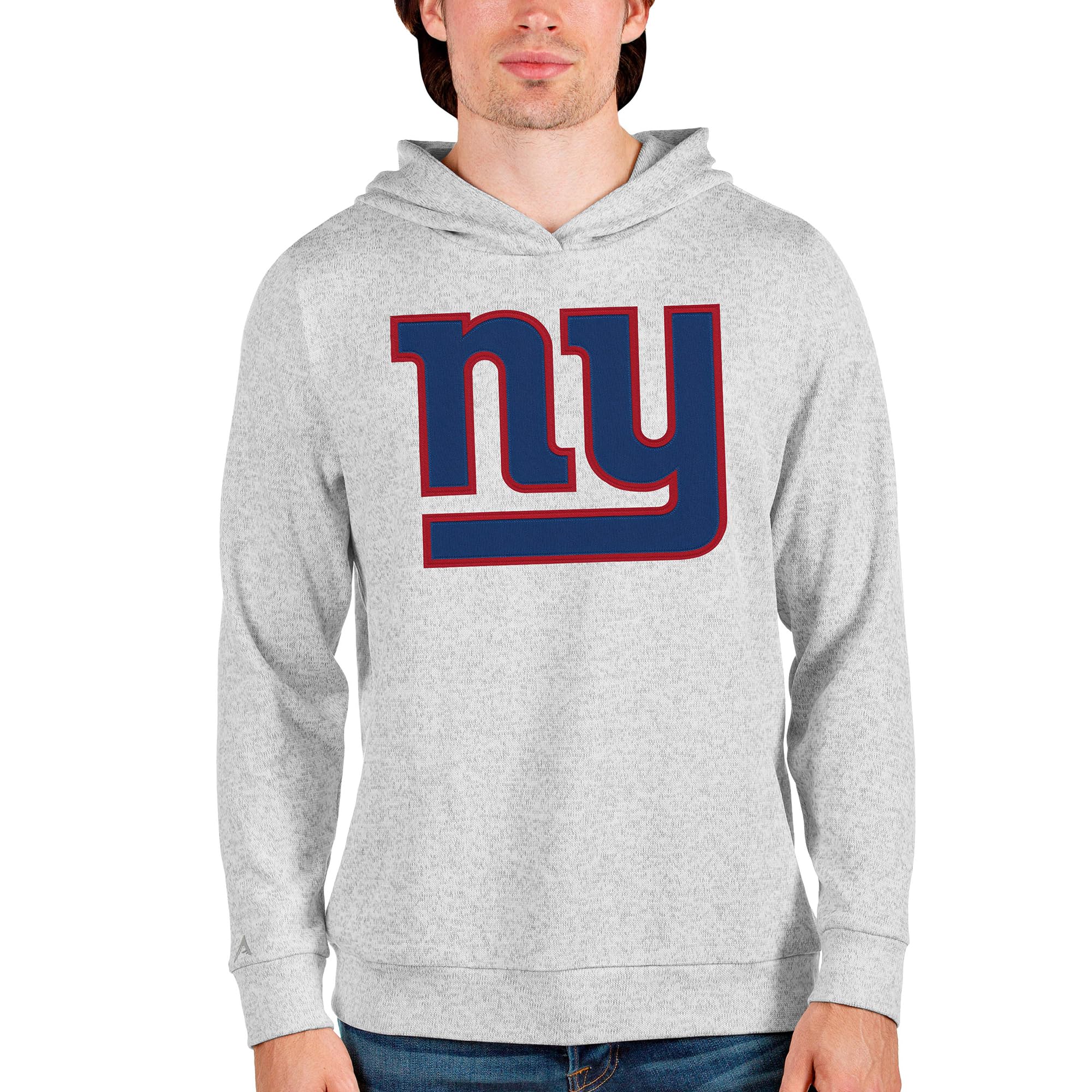 Antigua Men's Heathered NFL Team Absolute Pullover Hoodie - Comfortable & Stylish Football Fan Apparel for Game Day & Casual Wear